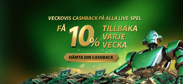 Live Casino 10% Cashback